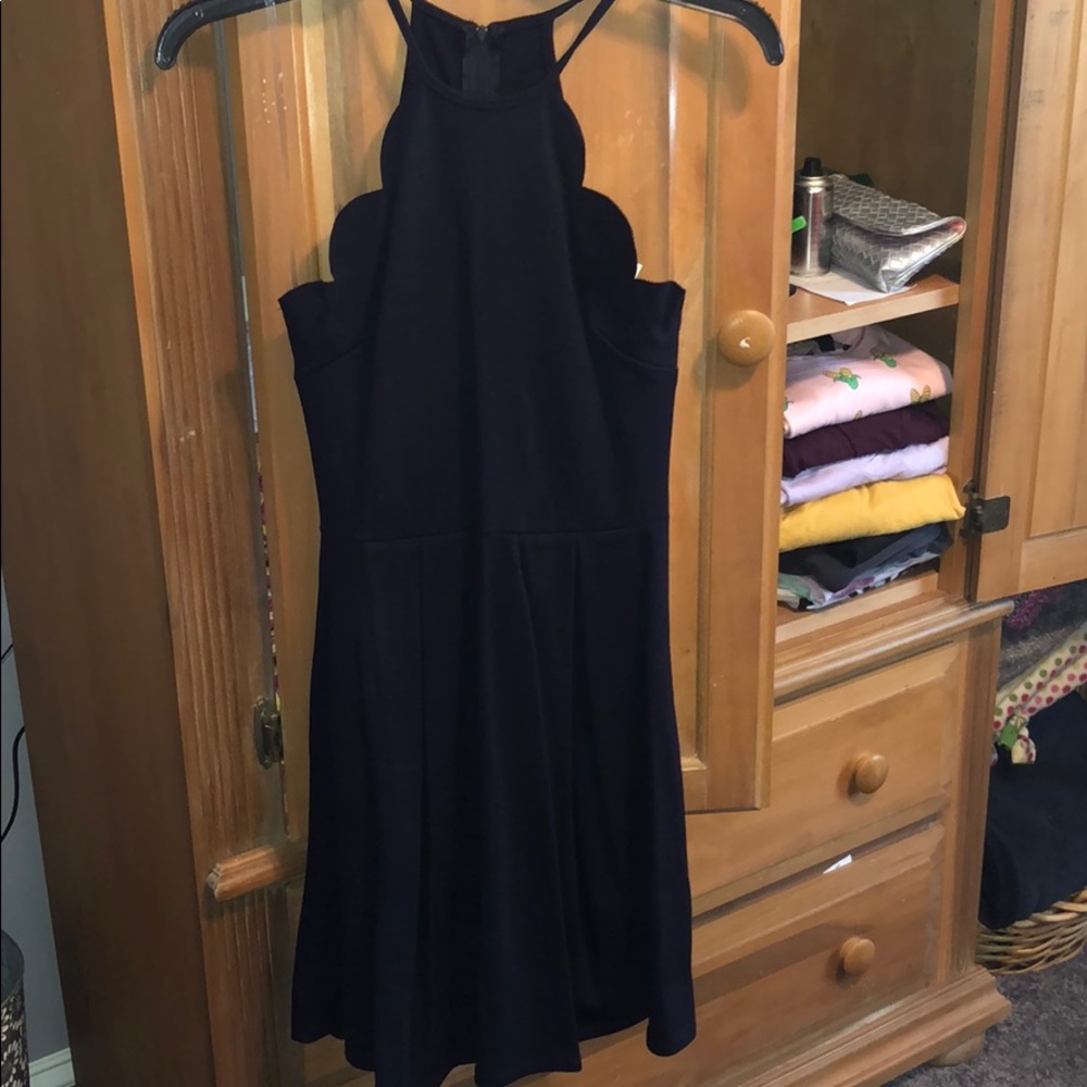 Navy chocker style dress
